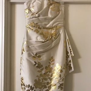 Maggy London strapless cocktail dress